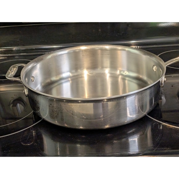 All-Clad Stainless Steel 11" Saute Pan Skillet Heavy Duty Cookware - Picture 6 of 14